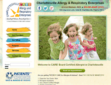 Tablet Screenshot of cvilleallergy.com